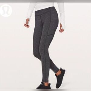 Lululemon Athletica Speed Tight II herringbone pattern, tagless